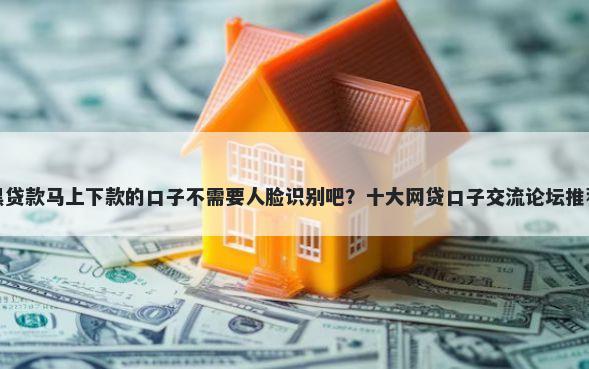 黑贷款马上下款的口子不需要人脸识别吧？十大网贷口子交流论坛推荐