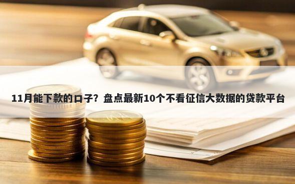 11月能下款的口子？盘点最新10个不看征信大数据的贷款平台