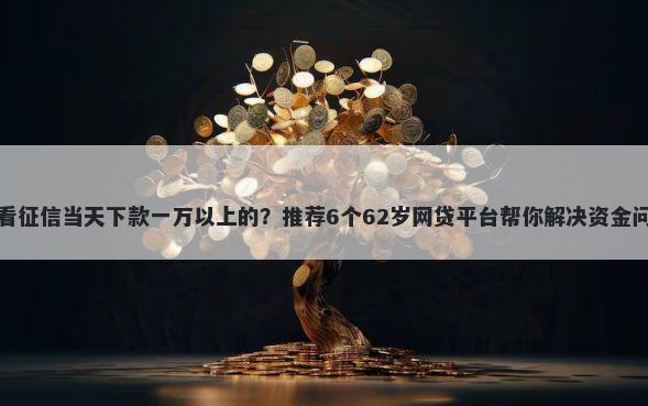 不看征信当天下款一万以上的？推荐6个62岁网贷平台帮你解决资金问题