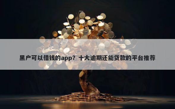 黑户可以借钱的app?十大逾期还能贷款的平台推荐